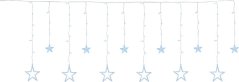 Reťaz MagicHome Vianoce Curtain, 138x LED studená biela, s hviezdami, 230V, 8 funkcií, osvetlenie, L-220x60/90 cm