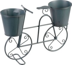 MagicHome Mecco dekoracija, Stalak za 2 saksije, bicikl, 50x15x37 cm (akce)