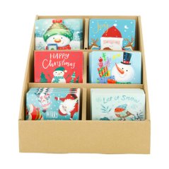 Božićni pladanj 10x10x0,7cm mix keramički