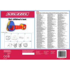 Dětský stan 3v1 Kruzzel 23871 (akce)