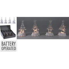 Dekorácia stromček LED 16 cm teplá biela mix