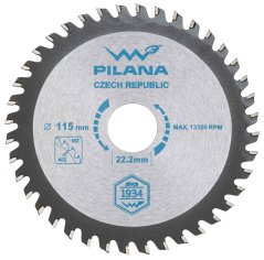 Pilový kotouč s SK plátky 115x1,8x22,2 zuby 40 WZ, PILANA (akce)