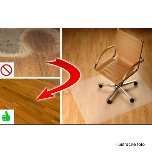 Protecţie podea sub scaun, transparent, 100x70 cm, 0,8 mm, ELLIE NEW TIP 6