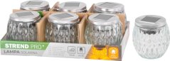 Strend Pro Lampa ogrodowa, solarna, efekt płomienia, 6x LED, ciepła biel, 10x10 cm, opakowanie 6 szt. (akce)