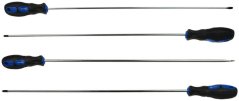 Set de șurubelnițe extra lungi 4x450 mm, 2xPL, 1xPZ1, 1xPH1, GEKO