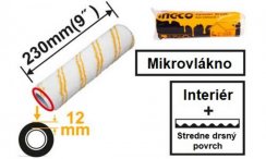 Ersatzfarbroller 230x12mm Mikrofaser INGCO, für raue Oberflächen