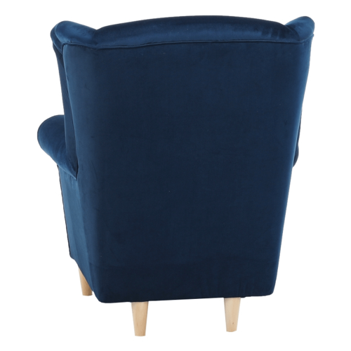 Fotel, tkanina niebieski, CHARLOT