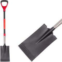 Lopata Strend Pro Premium RedShark, ravna, z ročajem iz steklenih vlaken, D 1150 mm