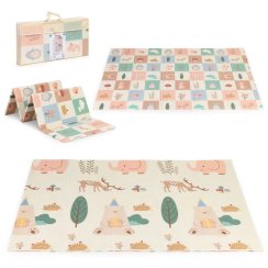 Mata piankowa dla dzieci 200x150 cm edukacyjna dwustronna składana + torba IPLAY