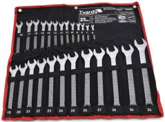 Steckschlüsselsatz, 25-teilig, 6-32 mm im Leinenbezug, satiniert, HART