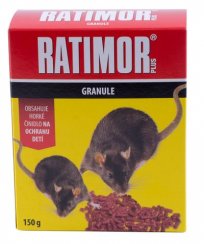 Momeală RATIMOR® Bromadiolone pelete, 150 g, pentru șoareci și șobolani, granule