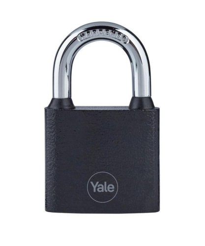 Lacăt Yale Y111B/38/121/1, fier, negru, 38 mm, 3 chei