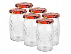 TO 66 pohár fedővel 6 x 335ml gyümölcsök fedő motívummal