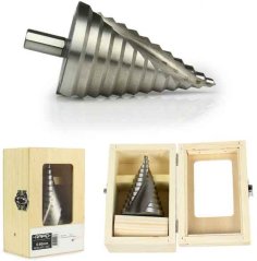 Lépcsős spirálfúrófej 6-60 mm lemezekhez, HSS4241 lépés 5 mm, szár 12 mm, MAR-POL (akce)