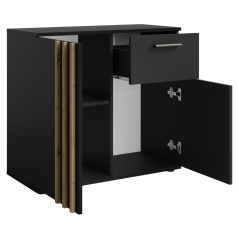 Komoda 2D1S, dąb czarny/rzemieślniczy, TOLIS TYP 4