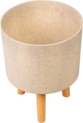 Kvetináč Strend Pro, farba Bambusové vlákno, 24,5x24,5x31 cm