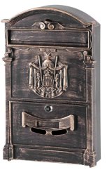 ALU-Box, Aluminium, Antikbronze, Post, 255x90x410 mm
