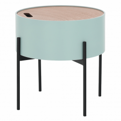 Příruční stolek, neo mint/přírodní/černá, MOSAI