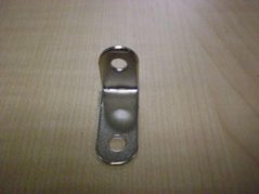 Kutnik - 2 rupe, 23,5x34 mm nikl/100 kom