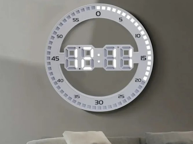 Budík led elektronický teplomer s alarmom podsvietený teplomer