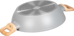 MagicHome Harmony Stielkasserolle, flach, mit Glasdeckel, 26 cm