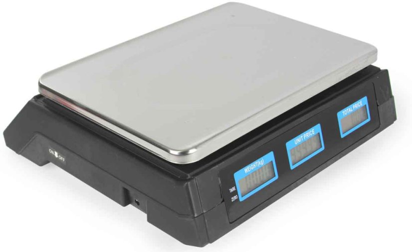 Digitale Tischwaage bis 40 kg, Wiegefläche 33 x 23 cm, DAKOTA