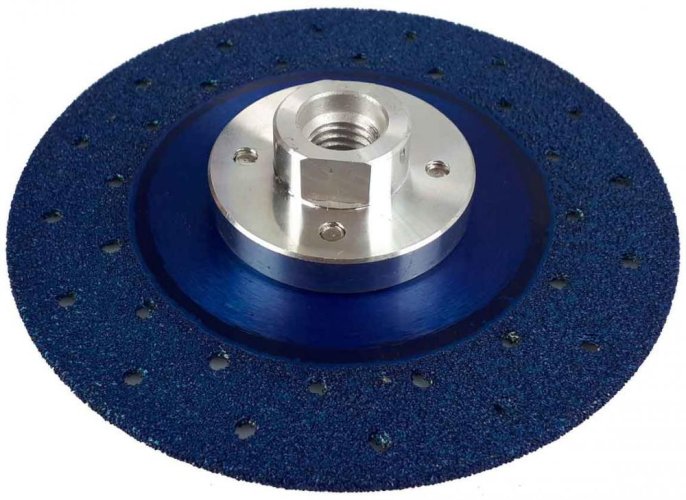 Dijamantni disk 125x22,2x2,7 mm za rezanje i brušenje granita, kamena, pločica, MAR-POL