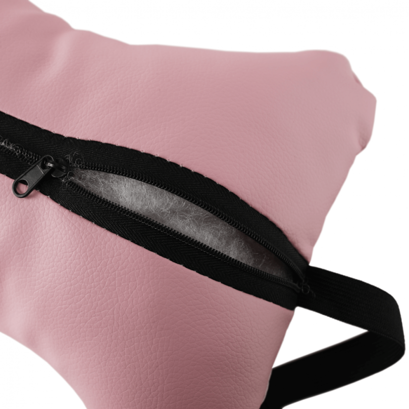 Pisarniški/gaming stol z RGB LED osvetlitvijo, roza/bel, JOVELA