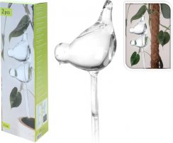 Zavlažovač na rastliny sklenený kolíkový, dizajn vtáka, sada 2 kusov