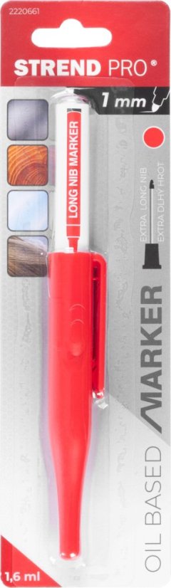 Marker Strend Pro, Tiefe, rot, extra lange Spitze