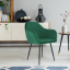 Dizajnerska fotelja, smaragdna Velvet tkanina, ZIRKON