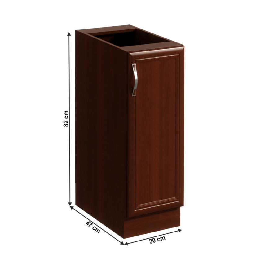 Unterschrank D30, rechts, Milano-Walnuss, SIZILIEN
