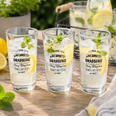 Sada 3 ks pohárov na vodu a nealkoholické nápoje, 300 ml