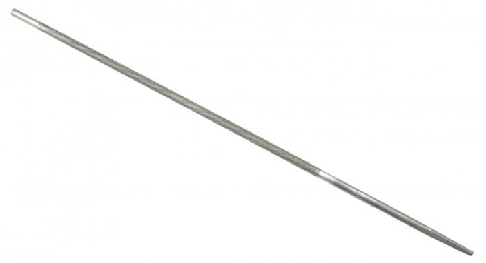 Pilník kulatý 4,8 mm pro ostření pilových řetězů, délka 200 mm, GEKO