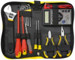 Strend Pro CMT-05.0215 set alata • 15 dijelova, električar + multimetar, u torbi