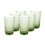Wassergläser, 6er-Set, 350 ml, grün, Vintage, FREGATA TYP 6