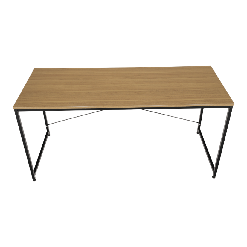 Pisalna miza, hrast/črna, 150x60 cm, MELLORA