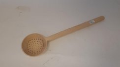 Vareška / zajemalka okrogla 70-75 cm z lesenimi luknjami
