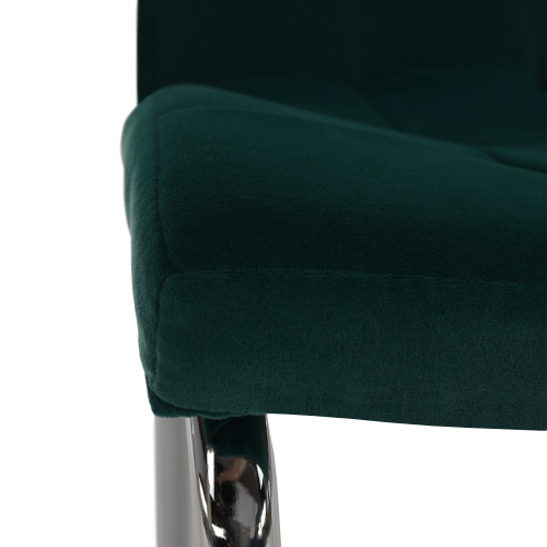 Jedilni stol, tkanina emerald Velvet/krom, GERDA NEW