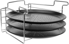 Set de 3 tăvi pentru coacerea pizzei