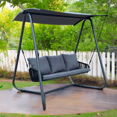 Gartenschaukel, grau/dunkelgrau, JAIRA