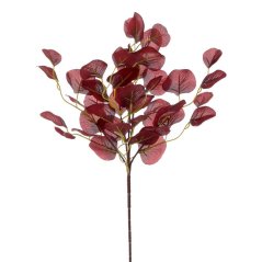 Decorațiune pentru aranjament floral din eucalipt, culoare bordo, 49 cm
