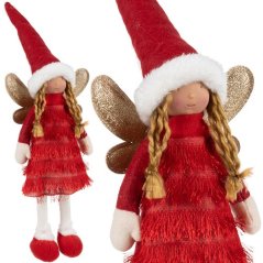 Wróżka - czerwona figurka świąteczna Ruhha 22346 (akce)