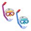 Okuliare Bestway® 24023, Dominator Snorkel Mask, mix farieb, plavecké, na potápanie, do vody