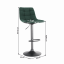 Barová židle, zelená/černá, LAHELA