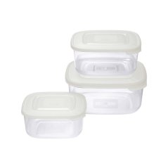 Dóza na potraviny UH sada 3ks 2.5/1.5/0.95L štvorcová mix "Family Food" TONTARELLI KLC