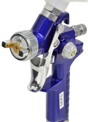 Pištolj za prskanje HVLP MINI s gornjom posudom 125 ml, mlaznica - 0,8 mm, GEKO (akce)