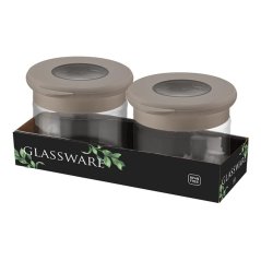 Staklenka za hranu 300ml 2 kom, staklo s poklopcem