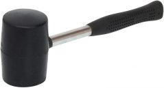 Młotek gumowy 75mm, 1100 g, czarna guma, metalowy uchwyt, XL-TOOLS