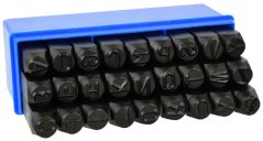 Zestaw stempli do metalu, 27 części, litery 10 mm, GEKO